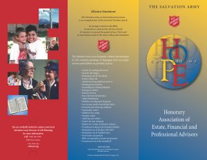 Council of Hope Brochure (ICOHV1)