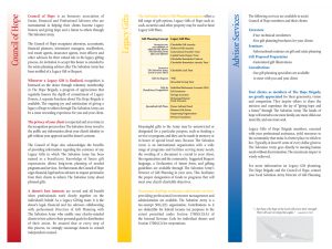 Council of Hope Brochure (ICOHV1)