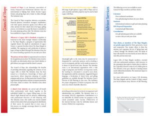 Council of Hope Brochure (ICOHV1)