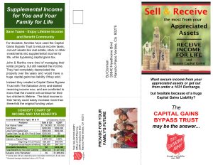 Capital Gains Bypass Trust Self Mailer Trifold