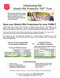 Stretch IRA Protection Trust Flyer F